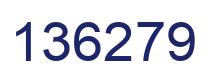 Number 136279 blue image