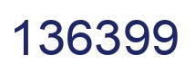 Number 136399 blue image