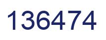 Number 136474 blue image