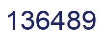 Number 136489 blue image