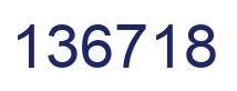 Number 136718 blue image