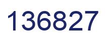 Number 136827 blue image