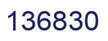 Number 136830 blue image