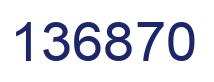 Number 136870 blue image