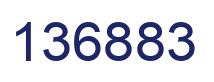 Number 136883 blue image