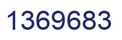 Number 1369683 blue image