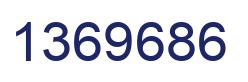 Number 1369686 blue image