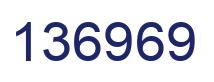Número 136969 imagen azul