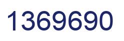 Number 1369690 blue image