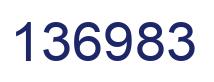 Number 136983 blue image