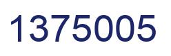 Número 1375005 imagen azul