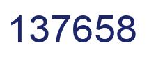 Number 137658 blue image