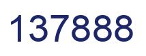 Number 137888 blue image