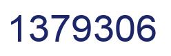 Number 1379306 blue image