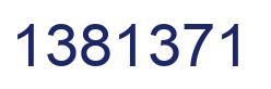 Number 1381371 blue image