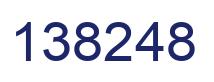 Number 138248 blue image