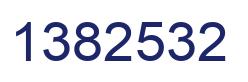 Número 1382532 imagen azul