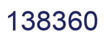 Number 138360 blue image