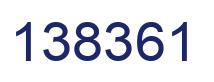 Number 138361 blue image