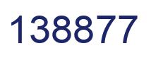 Number 138877 blue image