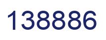 Number 138886 blue image
