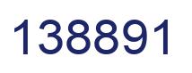 Number 138891 blue image