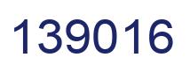 Number 139016 blue image
