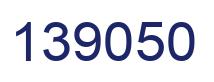 Number 139050 blue image