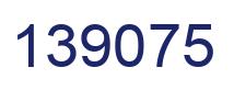 Number 139075 blue image