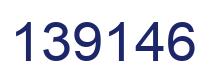 Number 139146 blue image