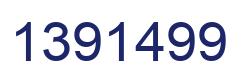 Number 1391499 blue image