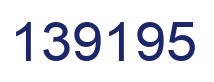 Number 139195 blue image