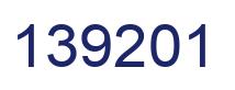 Number 139201 blue image