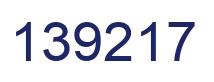 Number 139217 blue image