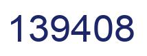 Number 139408 blue image