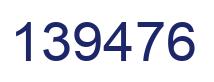 Number 139476 blue image