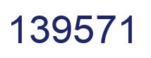 Number 139571 blue image