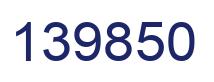 Number 139850 blue image