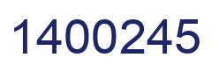 Número 1400245 imagen azul