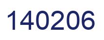 Número 140206 imagen azul