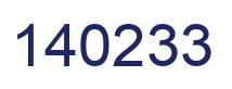 Número 140233 imagen azul