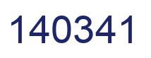 Número 140341 imagen azul