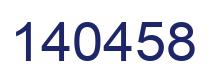 Number 140458 blue image
