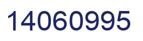 Number 14060995 blue image