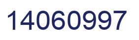 Número 14060997 imagen azul