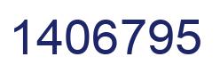 Number 1406795 blue image