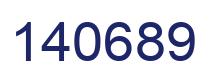 Number 140689 blue image