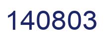 Number 140803 blue image