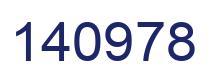 Number 140978 blue image