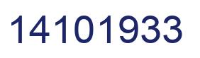 Número 14101933 imagen azul